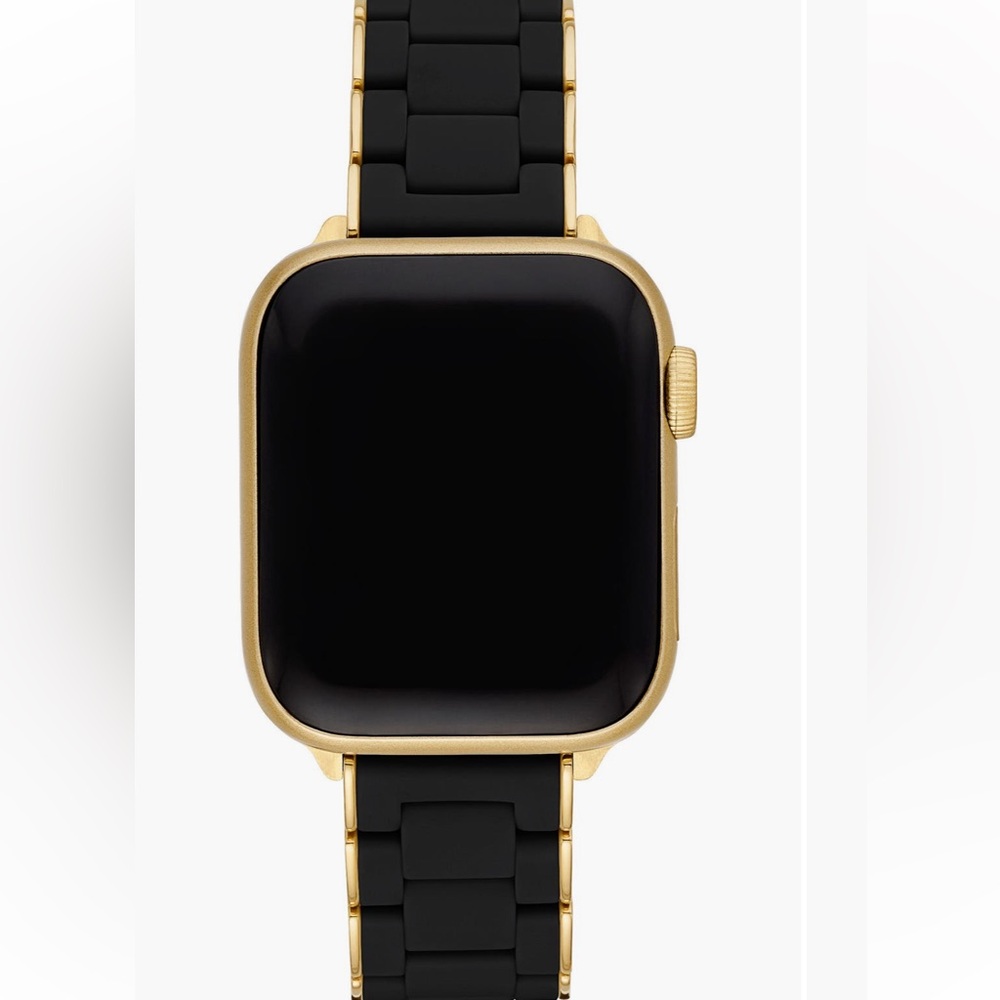 Michele Apple Watch Band Black/Gold